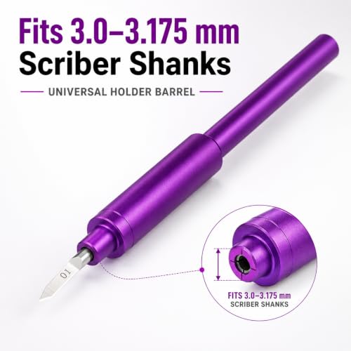 Panel Line Scriber Tool, 2 x 0.1 mm Tungsten Blades for Model Kits - size: 0.1mm