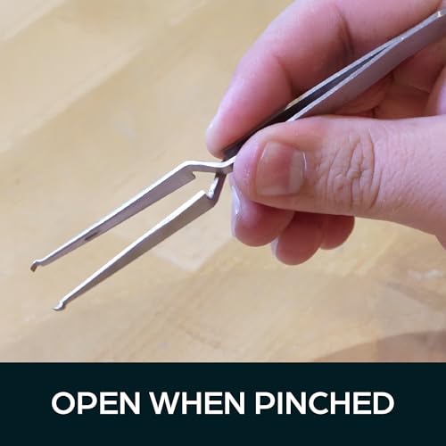 Summit Doorware Reverse Action Tweezers Precision Lock Pinning Tweezers
