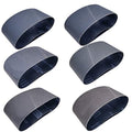 4 x 21 Inch High Performance Silicon Carbide Sanding Belts - Premium Knife Sharpening Sanding Belts Assortment 120 240 400 600 800 and 1000 Grits - 12 Pack - size: 4 x 21