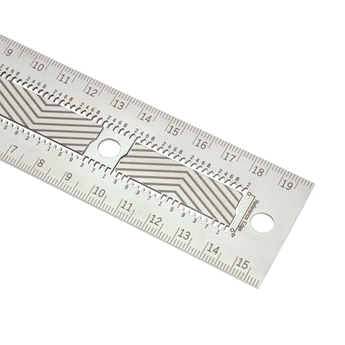JESSEM 200mm Metric Stainless Steel Precision Square - Durable, Accurate, Premium Tool for Woodworking & Metalworking