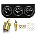 2" 52mm Triple Gauge Set, White