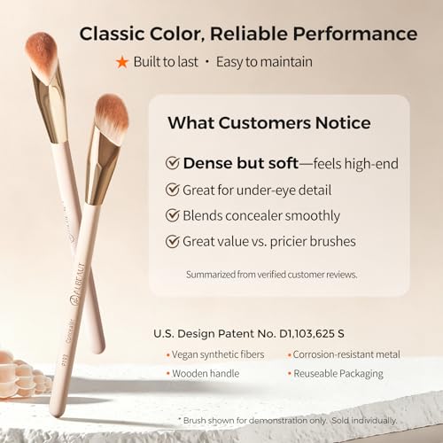 Albeaut Under Eye Concealer Brush, Precision Face Makeup Brush - style: P193 Concealer