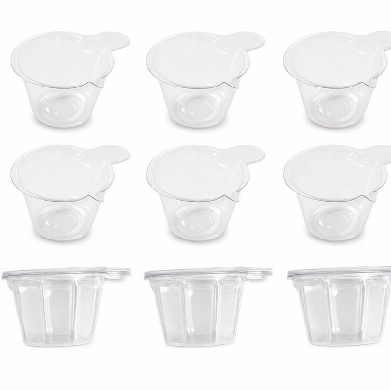100Pcs Disposable Plastic Resin Mixing Cups, 40ml Paint Mixing Cups Clear Small Paint Cups for Epoxy, Stain, Jewelry Making, Art Supplies