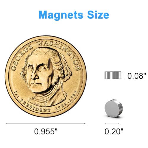 Small Magnets for Crafts, 5x2 mm Round Magnets 500 Pack - size: 5x2 mm