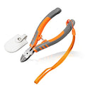 Diagonal Cutting Pliers 5-Inch Wire Flush Cutters Side Cutter Wire Snips with Hand Rope and Protective Cover for Cuts Electronics Wires Jewelry Zip Ties - style: Standard