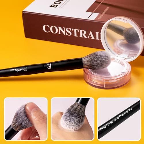 Bueart Design Pro Under-Eye Powder Makeup Brush 79 with Premium Hair