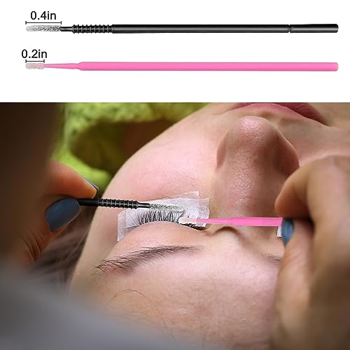 Eyxformula Disposable Micro Applicator Brush, 200 Pcs, Lint free, Precision - color: Black - Extra Long Brush - 200 pcs