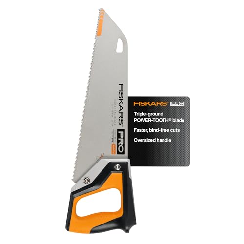 Fiskars Pro PowerTooth Universal Hand Saw & Safety Sheath, 15" Blade - style: 15" Hand Saw