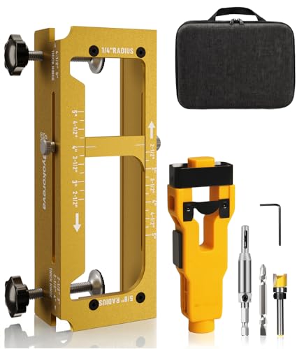 Door Hinge Jig Router Template - style: Door Hinge Jig with Door Latch Installation Kit