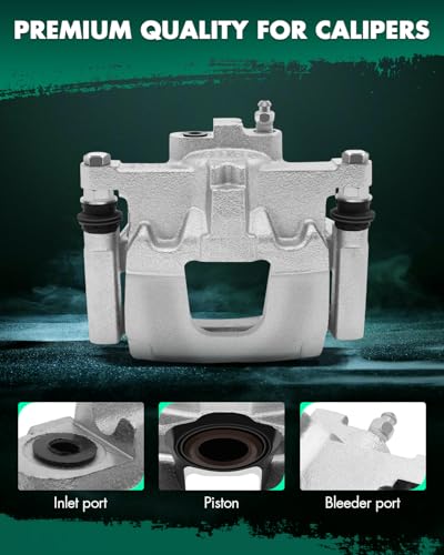 SCITOO Rear Left/Right Disc Brake Caliper With Bracket 18B5046 Silver - size: Rear Driver[18B5046]Silver