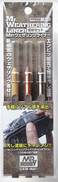 GSI Creos PP202 Mr. Weathering Liner, Mud Color Set - color: mud set