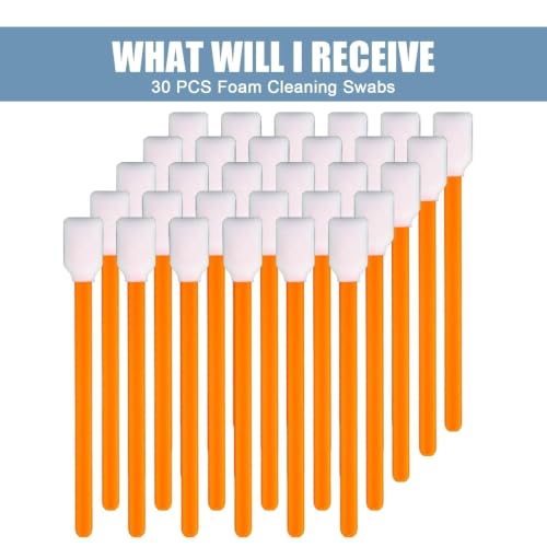 CARGEN 30PCS 5.09" Foam Cleaning Swabs for Printers Crafts Car Cleaning - size: 30PCS
