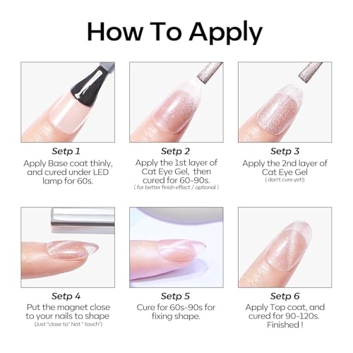 modelones Jelly Gel Nail Polish Set, Hema Free Nude White Brown Cat Eye - color: A A0 Nude Essence
