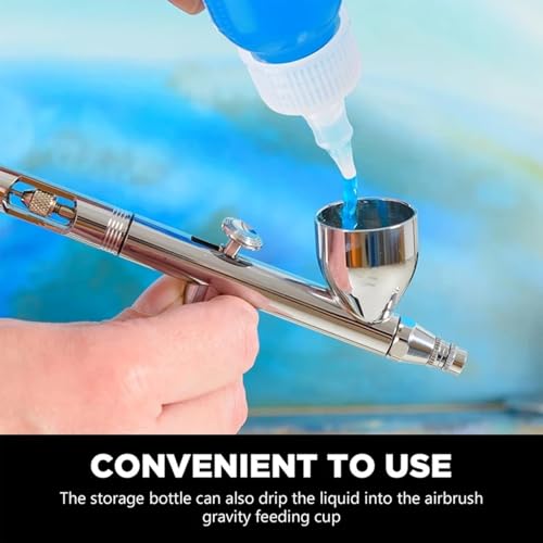 10Pcs 1oz/30ml Paint Bottles, Airbrush Paint Bottle Jars Clear Empty Plastic Mixing Squeeze Bottles with Ball Jar Resealable Scale Mixer