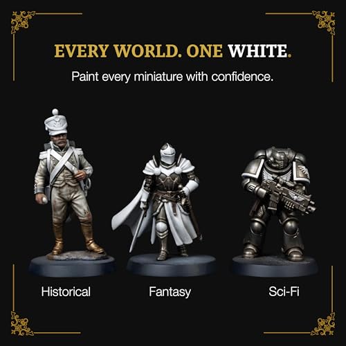 Ludus Bellum Miniature Paint White Color 18ml Precision Dropper Bottle - color: White