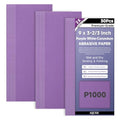 30-Sheet Premium White Corundum Wet Dry 1000 Grit Sandpaper - size: 9 x 3-2/3 Inch, style: 1000 Grit