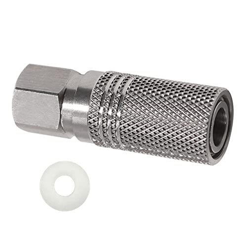 Paintball PCP 1/8 NPT Female Thread Stainless Steel Coupler HPA CO2 Air Tank Refill Connector Quick Disconnect Quick Release Adapter Fitting