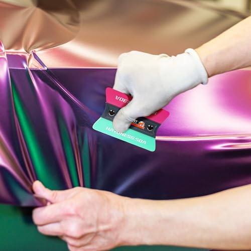 WRAPXPERT Vinyl Wrap Squeegee Vinyl Wrap Tools Felt Squeegee for Car Wrap Magnet Tint Squeegee, 7 Hardness Removable Dual-Side Vinyl Wrapping Kits Window Tint Tools Decal Smoothing Scraper