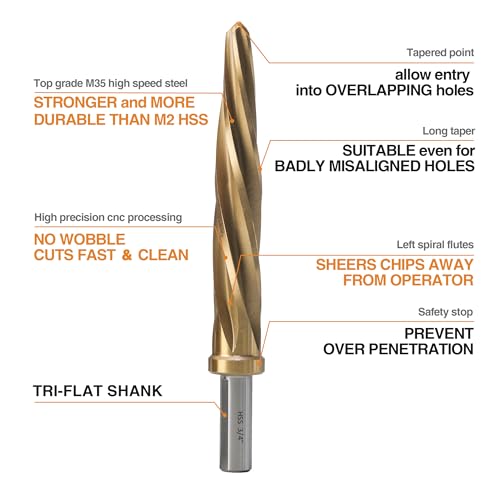 3/8", 1/2", 9/16", 5/8", 3/4" 5Pcs M2 Chucking Reamer Set - size: M2 Set (5PCS)