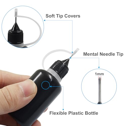 30ml Precision Tip Applicator Bottles, 10 Pcs - size: 30ml