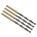 PATIKIL 4mm Drill Bit 4341 High-Speed Steel 118° for Thin Metal 4 Pack - size: 4mm