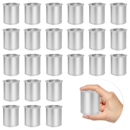 Empty Paint Cans with Lids(1/4 Pint),Touch Up Cup,1/2 Cup,24 Pack - color: 24 Pack