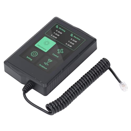 CNC Engraving Machine Controller, 3.5 Inch Offline Color Touch Panel Handheld Control Board for TTS55 PRO TTS10 PRO Engraving Machines ABS Material