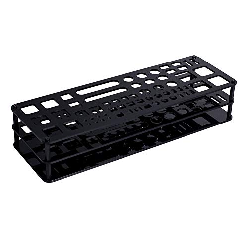 OLYCRAFT Mold Making Tools Storage Box Gunpla Tools Storage Box Model Building Tool Organizer 63 Holes Shelf Craft Tools Rack Stand for Tools Storage