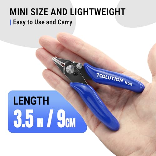 3.5" Small Wire Cutter for Jewelry Mini Flush Cut Pliers - color: 3.5"- 1 Pack