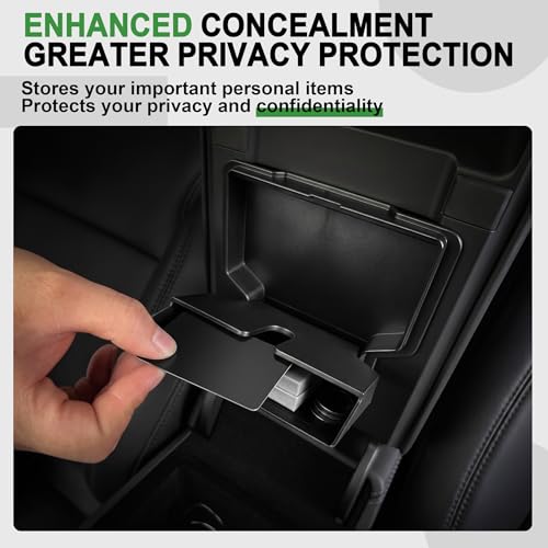 Flocked Console Organizer for Tesla Model Y L, Model Y & Model 3