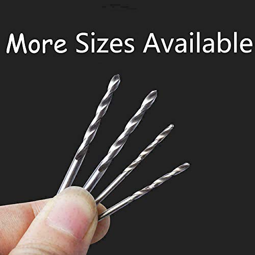 20 Pcs 0.6 mm HSS Micro Twist Drill Bit, Mini High Speed Steel Drill for Wood, Plastic, Soft Metal - size: 0.6 mm