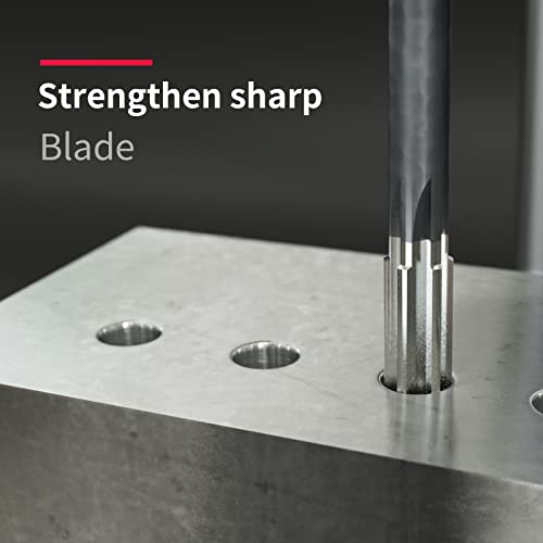 H7 Straight Shank Chucking Machine Reamer Milling Cutter Tool,Cutting Dia 9/16" (14.29mm), Straight Flute Reamer Machine Cutter Tungsten Carbide Lathe Machine Reame(9/16) - size: 9/16 in
