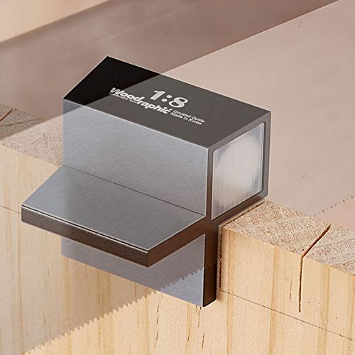 Dovetail Saw Guide Set – 1:6 & 1:8 Magnetic CNC Layout Tool for Precise Hand-Cut Woodworking Joints – Joinery Angle Marker for Soft & Hard Wood Applications - size: Saw Guide - Set: 1:6 & 1:8