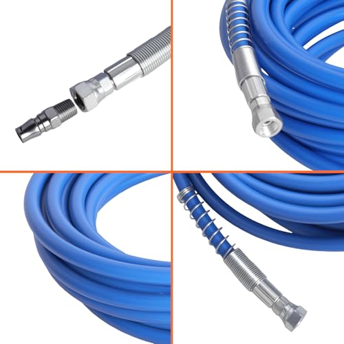 30Ft Airless Paint Sprayer Hose 1/4, 5800 PSI High Pressure - size: 30FT