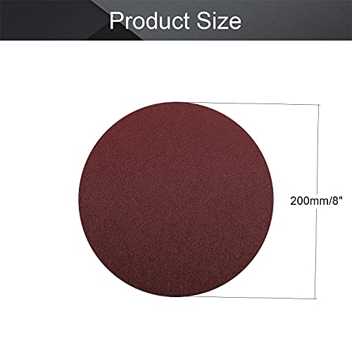 8 Inch PSA Sanding Discs, 80 Grit, No-Hole Self Stick Aluminum Oxide, 5PCS