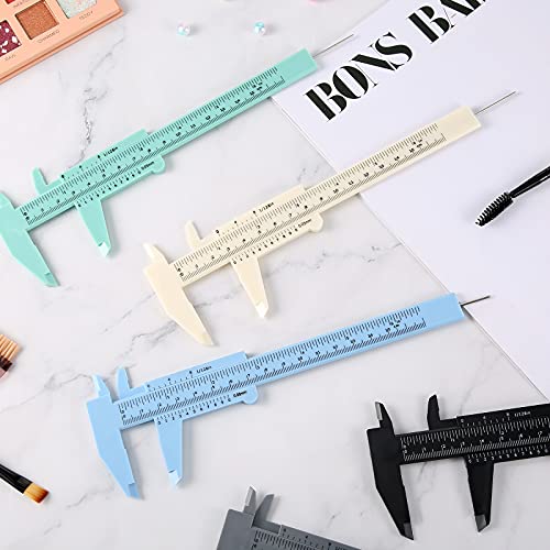 Frienda 5 Pcs Eyebrow Measuring Caliper Tool Microblading, Fresh Colors - color: Fresh Colors