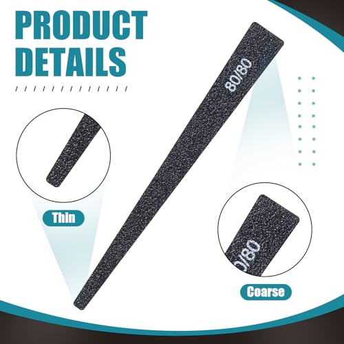 Honoson 10 Pcs Sanding Sticks for Plastic Models, Low Grits Rating, Cone - style: Cone
