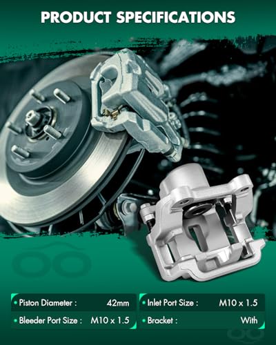 SCITOO 1PC 18B4992 Rear Driver Side Disc Brake Caliper With Bracket - size: Rear Driver[18B4992]