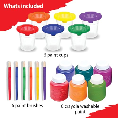 Kids Painting Set, Washable Paint for Kids with Paint Cups Gift Bundle