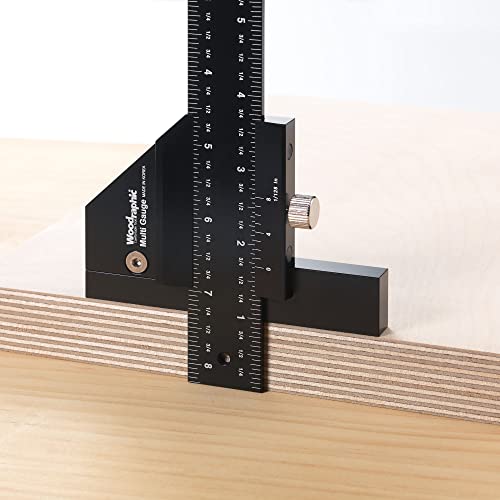 Scriber Gauge 37 Inch – Extra Long Measuring and Marking Ruler, Layout and Joinery Gauge, CNC Aluminum Square Tool for Woodworking, Carpentry, Framing, DIY Projects (New Version) - size: 37 Inch