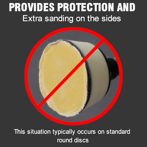 MAXMAN 2"Sanding Discs, 400 Grit Flex Edge Sandpaper, for Drill/Bowl Sander - style: 400 Grit