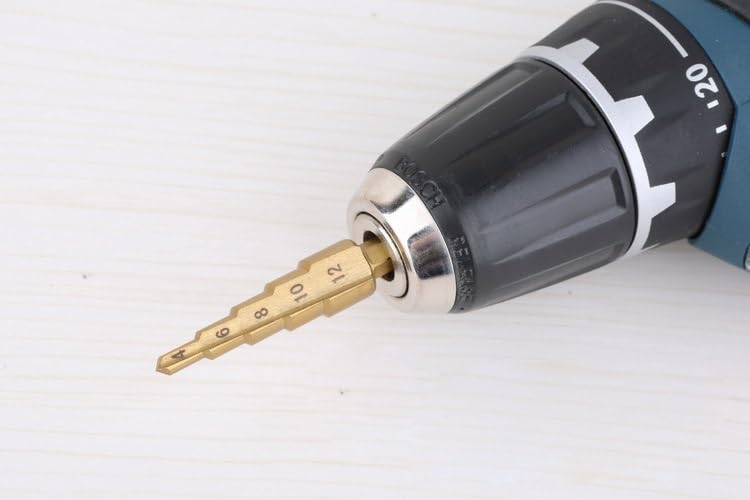 Compatible with Great Planes 4-Step Propeller Shaft Reamer Standard 4 6 8 10 12MM Opener Drill RC Tools(Reamer and Wrench) - size: Reamer and Wrench