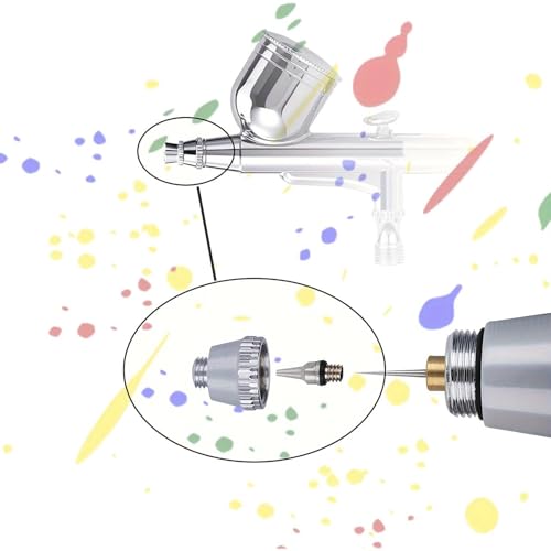 Airbrush Needle Nozzle Kit , 0.2/0.3/0.5mm Replacement Accessories Parts - size: KIT 1
