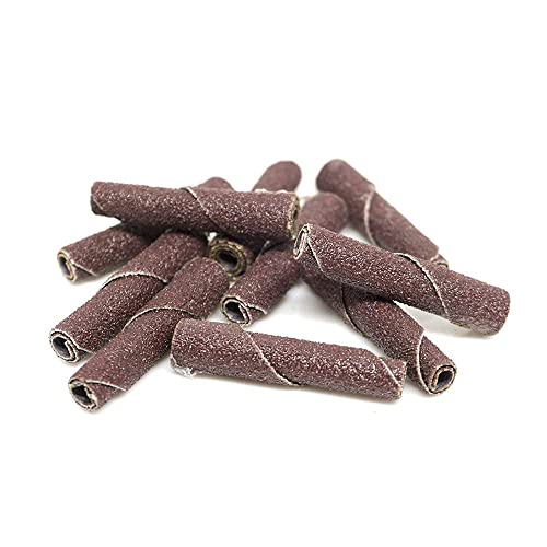 Benchmark Abrasives Aluminum Oxide Straight Sanding Cartridge Rolls for Blending Deburring Polishing Sanding Metals, Rotary Sander - Die Grinder Abrasives (10 Pack)(1/4" x 1-1/2", 80 Grit) - size: 1/4" x 1-1/2", style: 80 Grit