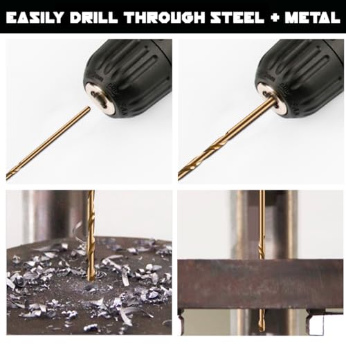 Narwhal 13/64 Inch Drill Bit (13 Pack) Cobalt for Metal & Stainless Steel - size: 13/64 in