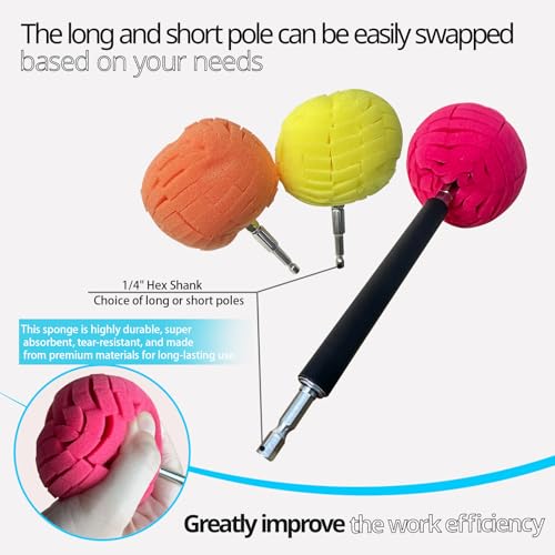 8 PCS Drill Bit Polishing Ball, with Hand-Held Extension Bracket - style: ball _8