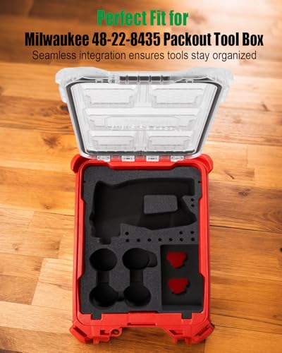 EVA Foam Liner Fit for Milwaukee Packout 48-22-8435 Tool Box