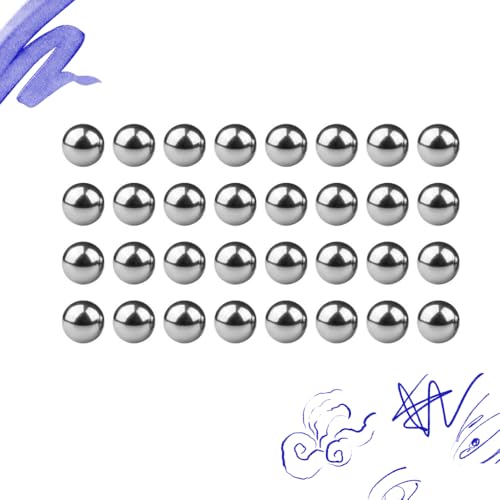 Stainless Steel Mixing Balls | Pack of 250 Rust-Proof Agitator Spheres for Model Paint, Acrylics, Enamels & Airbrush Bottles | 5 mm (0.20") - size: Pack of 250 balls, 5 mm-0.20in