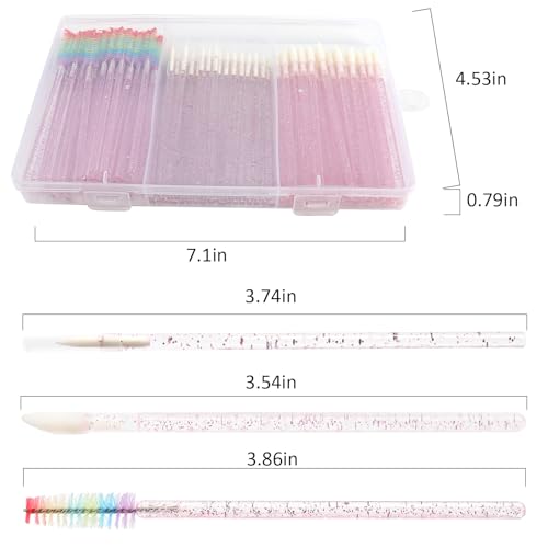150 Piece Disposable Makeup Applicator Tool Kits, Mixing Disposable Mascara Wands Eyeliner Brushes Lipstick Applicator Brushes for Makeup Artist Supplies (style 2) - color: style 2
