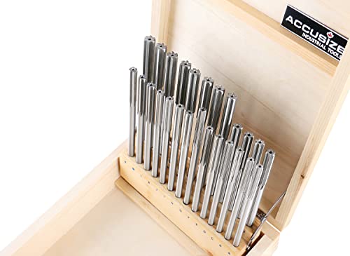 Accusize HSS Chucking Reamer Set Letter Size A to Z, 5500-SL00 - size: Letter Size A to Z